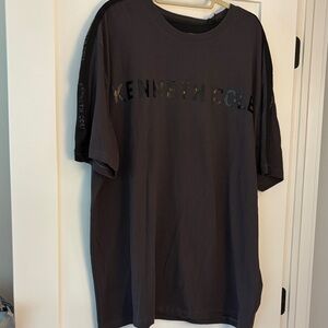 Kenneth Cole Men's Dark Gray Short Sleeve Tee